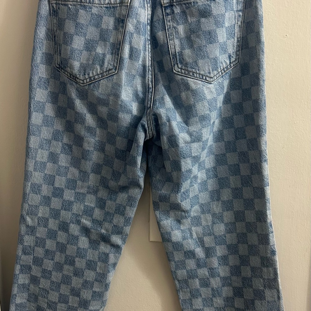 PacSun Blue Checkered Slim jeans 0094 - Picture 8 of 10